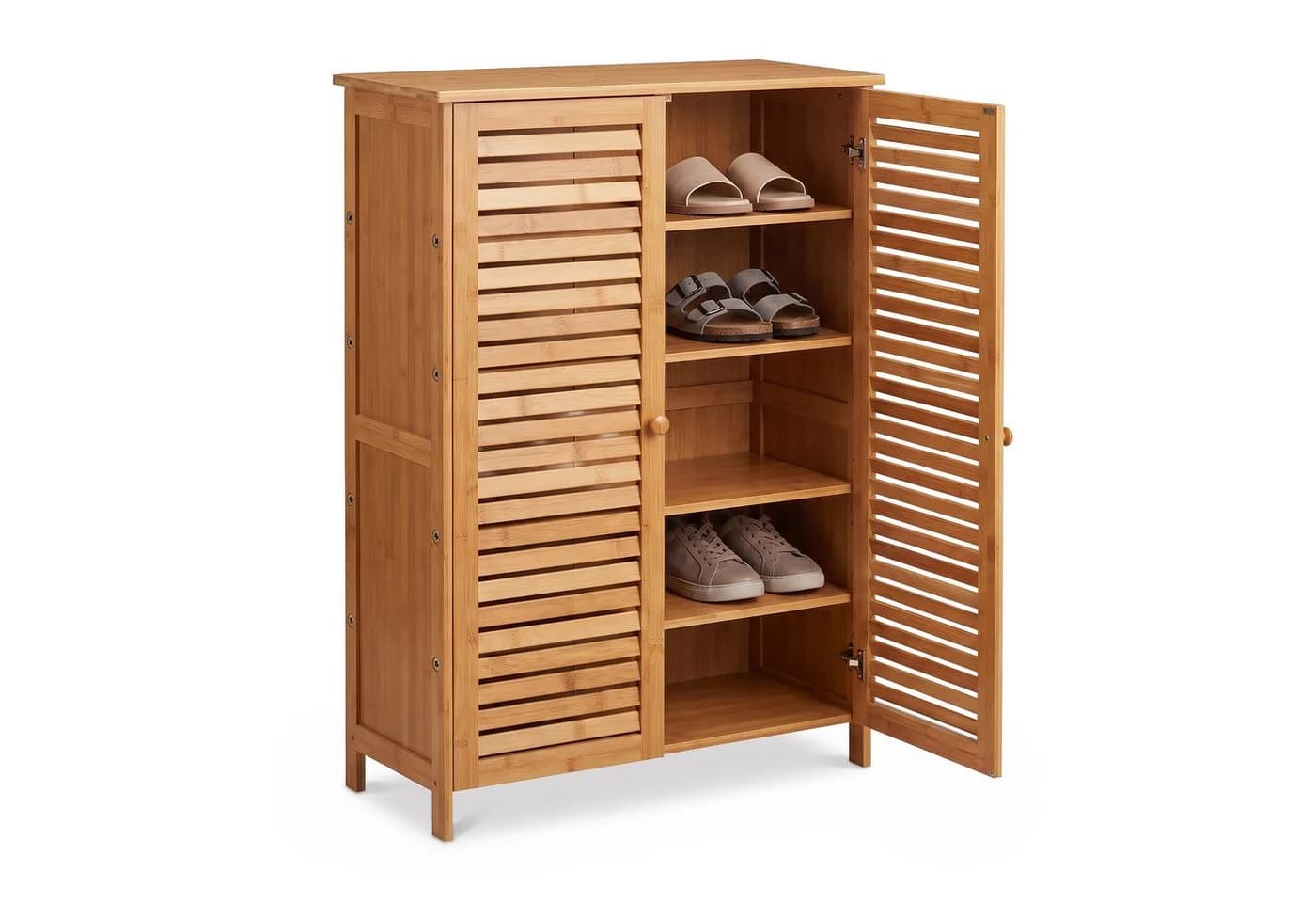 relaxdays Schuhschrank 5 Fächer Bambus - Bild 2