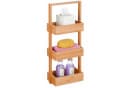relaxdays Bambus Badregal mit 3 Ablagen Natur Bild 2