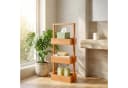 relaxdays Bambus Badregal mit 3 Ablagen Natur Bild 5