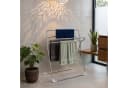 relaxdays Handtuchständer 5 Stangen Silber Edelstahl Modern Bild 1