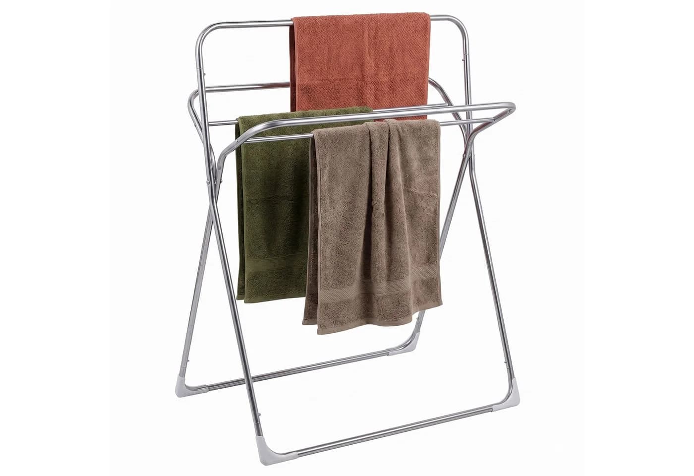 relaxdays Handtuchständer 5 Stangen Silber Edelstahl Modern - Bild 2