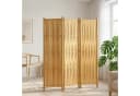 relaxdays Paravent Bambus 3-teilig Braun Bild 1
