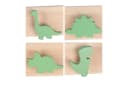 relaxdays Garderobenleiste Kindergarderobe 4 Haken Dino Grün Bild 5