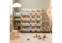relaxdays Kinderregal mit 12 Boxen und Kuscheltier-Zoo Bild 3