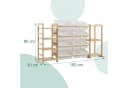 relaxdays Kinderregal mit 12 Boxen und Kuscheltier-Zoo Bild 4