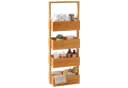 relaxdays Badregal Bambus 4 Ablagen Natur Bild 2