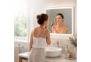 relaxdays LED-Badspiegel Dimmbar mit Touchsensor und 3 Lichtfarben Bild 3