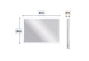 relaxdays LED-Badspiegel Dimmbar mit Touchsensor und 3 Lichtfarben Bild 4