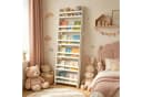 relaxdays Kinderregal Bücherregal 6 Fächer Weiß Bild 1