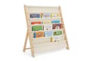 relaxdays Bücherregal Kinder 6 Stofffächer Weiß/Natur Bild 2