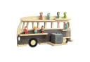 relaxdays Kinderregal Toniebox Regal Bus Grau/Natur Bild 2