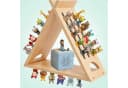 relaxdays Eckregal Toniebox Regal Dreieck Kiefernholz Bild 5