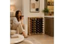 relaxdays Weinregal Kiefernholz 46 Flaschen Braun Bild 5