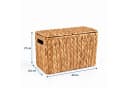 relaxdays Toilettenpapierhalter 6 Rollen Wasserhyazinthe Braun Bild 4