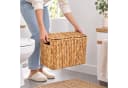 relaxdays Toilettenpapierhalter 6 Rollen Wasserhyazinthe Braun Bild 5