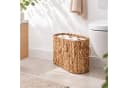 relaxdays Toiletten-Ersatzrollenhalter Braun Wasserhyazinthe Bild 1