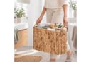 relaxdays Toiletten-Ersatzrollenhalter Braun Wasserhyazinthe Bild 3