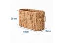 relaxdays Toiletten-Ersatzrollenhalter Braun Wasserhyazinthe Bild 4