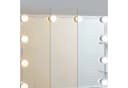 relaxdays Schminktisch mit LED-Beleuchtung und 9 Schubladen Weiß Bild 3