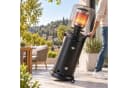 relaxdays Gasheizstrahler Terrassenstrahler Schwarz mit Rollen Bild 5