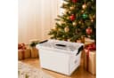 relaxdays Weihnachtskugel Aufbewahrungsbox Transparent Kunststoff Bild 1