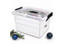 relaxdays Weihnachtskugel Aufbewahrungsbox Transparent Kunststoff Bild 2