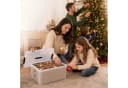 relaxdays Weihnachtskugel Aufbewahrungsbox Transparent Kunststoff Bild 3