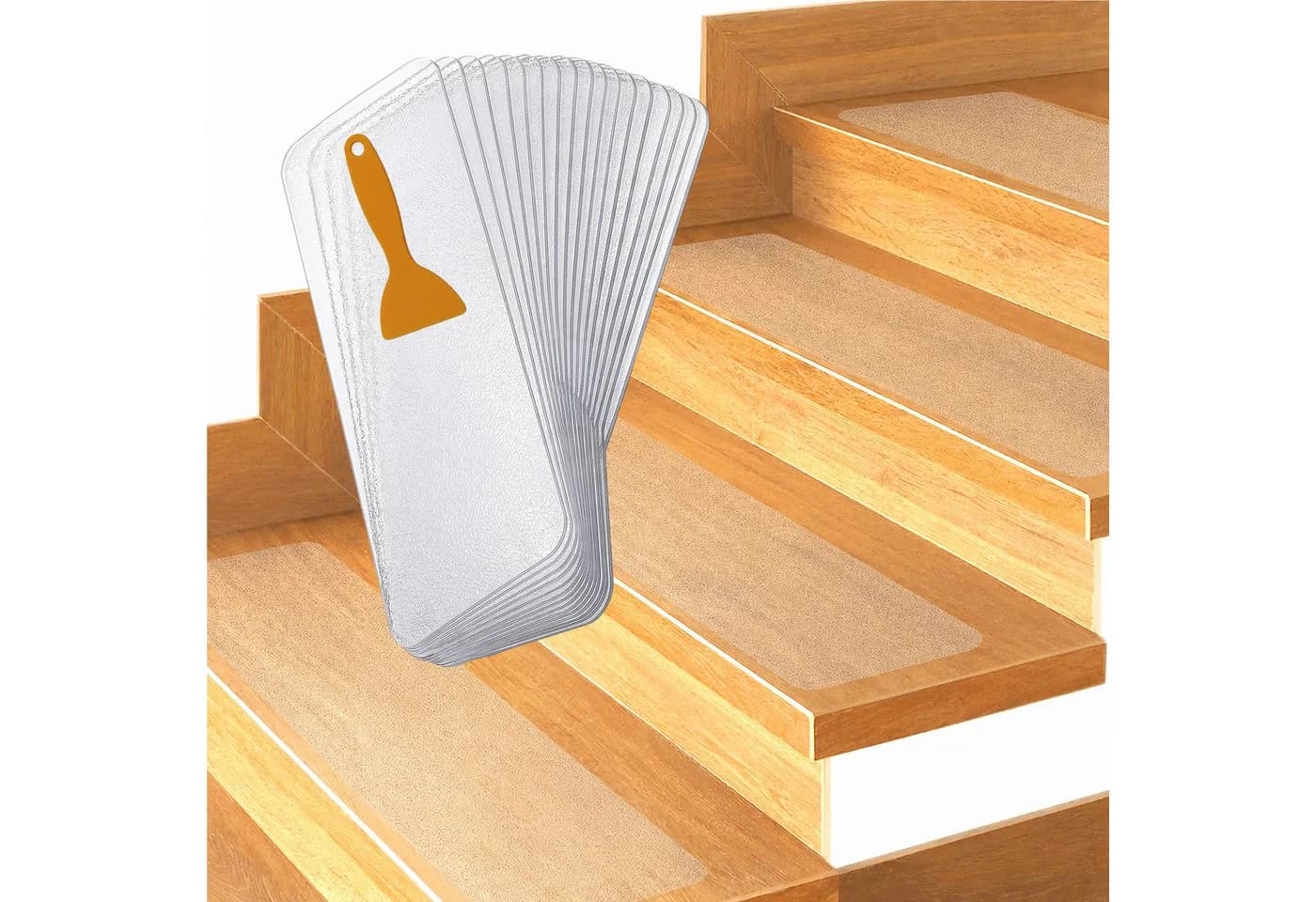 relaxdays Stufenmatte selbstklebend 15er Set Transparent - Bild 2