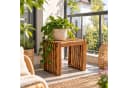 relaxdays Gartenbank Sitzbank aus Akazienholz XL Braun Bild 3