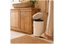 relaxdays Mülleimer Retro 12 Liter Beige mit Trittpedal Bild 5