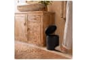 relaxdays Kosmetikeimer Retro 3 Liter Schwarz mit Trittpedal Bild 3