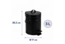 relaxdays Kosmetikeimer Retro 3 Liter Schwarz mit Trittpedal Bild 4