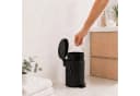 relaxdays Kosmetikeimer Retro 3 Liter Schwarz mit Trittpedal Bild 5