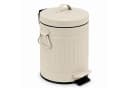 relaxdays Kosmetikeimer Retro 3 Liter Beige mit Trittpedal Bild 2