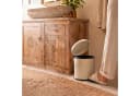 relaxdays Kosmetikeimer Retro 3 Liter Beige mit Trittpedal Bild 3