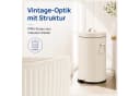relaxdays Mülleimer Retro 20 Liter Beige mit Trittpedal Bild 1