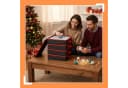 relaxdays Aufbewahrungsbox Weihnachtskugel 4er Set Grau Bild 5