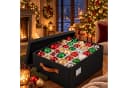 relaxdays Weihnachtskugel Aufbewahrungsbox Schwarz 96 Fächer Bild 3