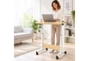 relaxdays Laptoptisch höhenverstellbar mit Rollen weiß Bild 5