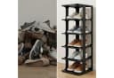 relaxdays Stapelbares Schuhregal Schwarz 6er-Pack Bild 1