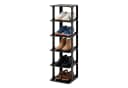 relaxdays Stapelbares Schuhregal Schwarz 6er-Pack Bild 2