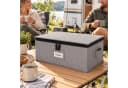 relaxdays Aufbewahrungsbox Geschirr 2er Set Grau Polyester Bild 3