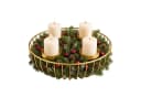 relaxdays Adventskranz Metallschale gold Bild 2