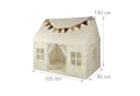 relaxdays Spielzelt mit Lichterkette Beige Bild 4
