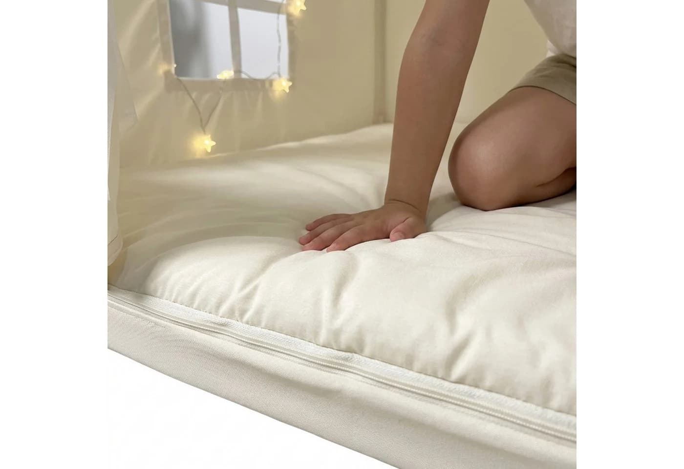 relaxdays Spielzelt mit Lichterkette Beige - Bild 5
