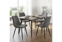 relaxdays Esszimmerstuhl Samt Set 4 St grau Bild 1