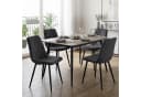 relaxdays Esszimmerstuhl Set Samt anthrazit 2er Pack Bild 1