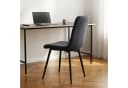relaxdays Esszimmerstuhl Set Samt anthrazit 2er Pack Bild 3