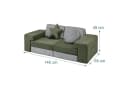 relaxdays Kindersofa 10-tlg. Kinder Spielsofa modular grün Bild 4