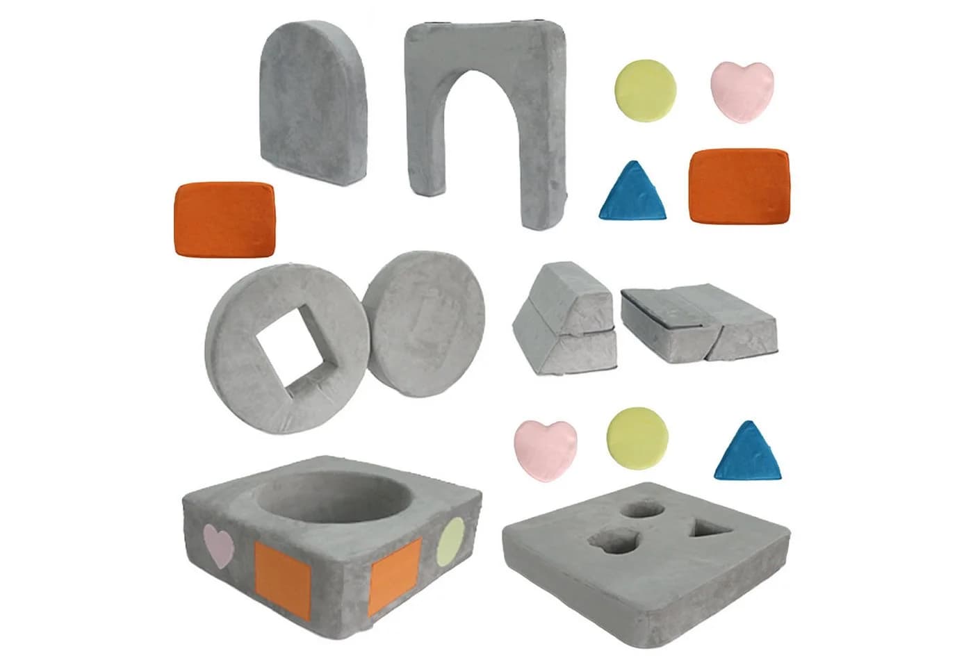 relaxdays Kinder-Spielsofa 18-tlg. Modular Anthrazit - Bild 5